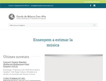 Tablet Screenshot of escolademusicacreualta.com